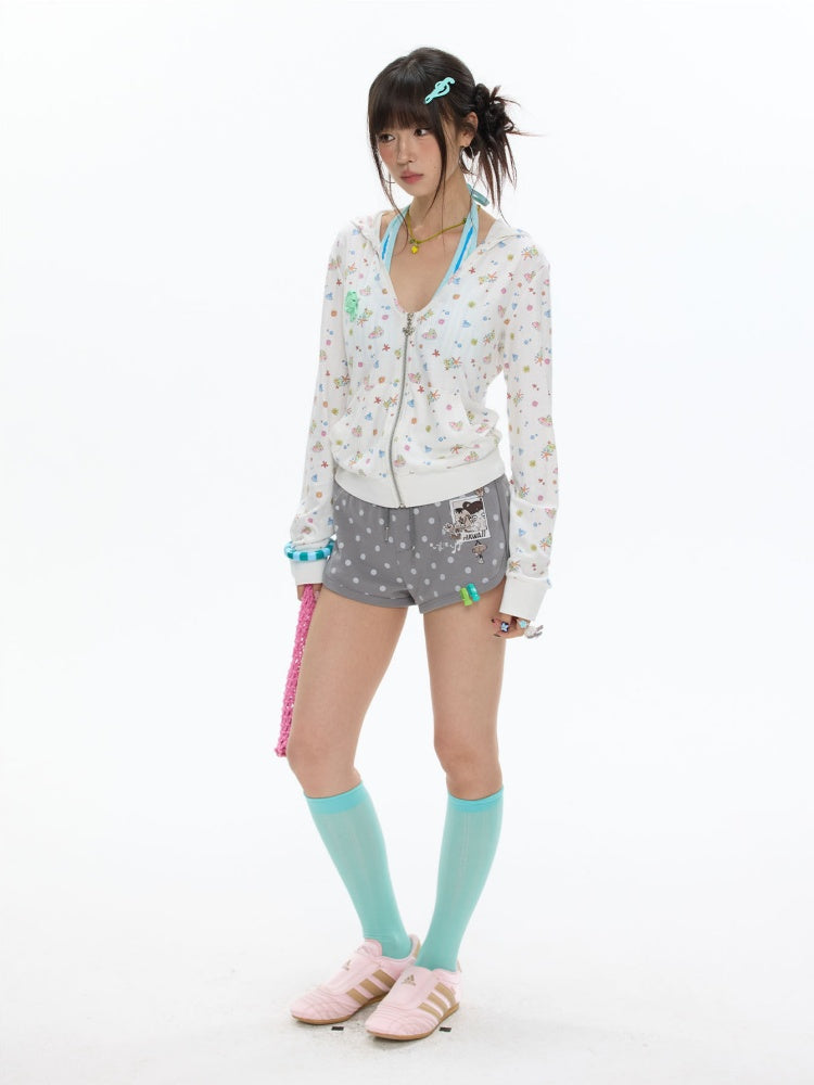 Summer Multicolor Beach Tight Shorts【s0000017366】