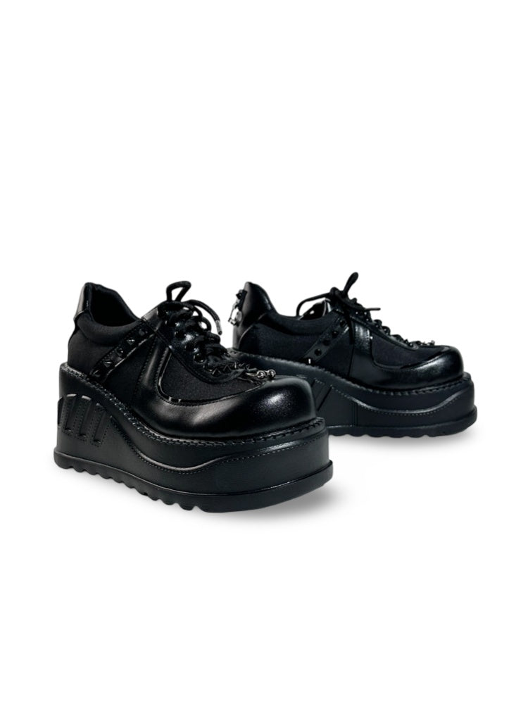 Harajuku Fashion Ultra-High Platform Leather Shoes【s0000017373】