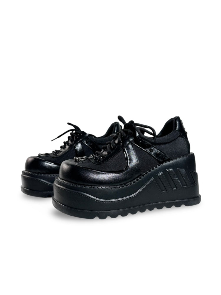 Harajuku Fashion Ultra-High Platform Leather Shoes【s0000017373】