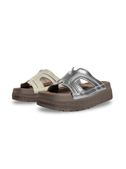 Flat-Line Cork Sandals【s0000017378】