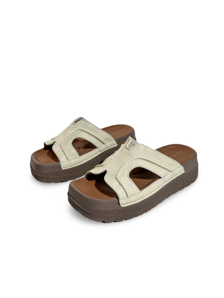 Flat-Line Cork Sandals【s0000017378】