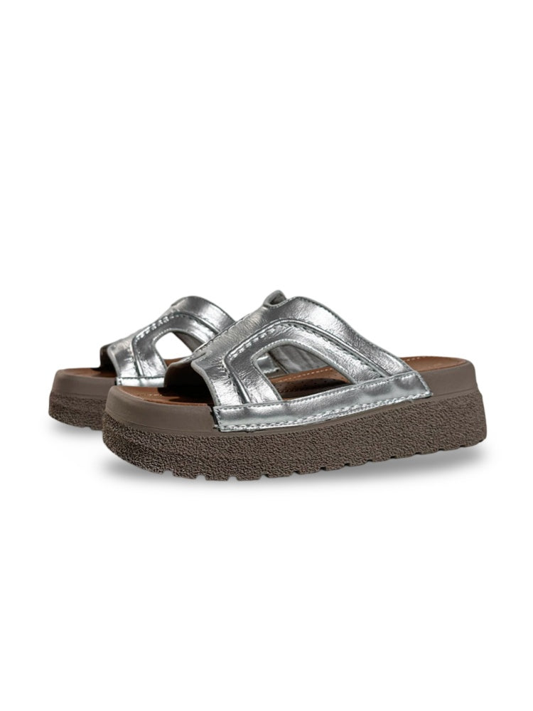 Flat-Line Cork Sandals【s0000017378】