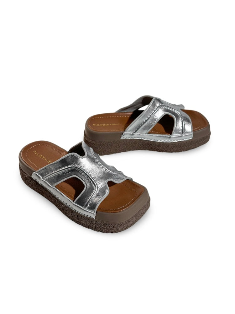 Flat-Line Cork Sandals【s0000017378】