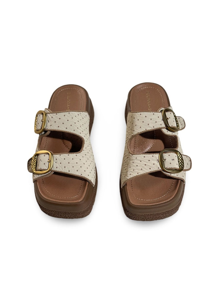 Thick-Soled Birkenstock Dot Non-Slip Half-Slip Sandals【s0000017379】