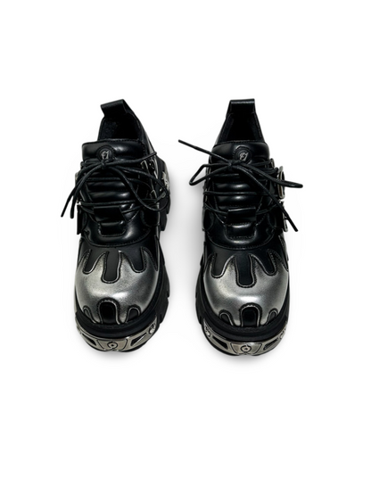 Flame Tank heavy Metal Subculture Unisex Niche Punk Platform Shoes【s0000017381】