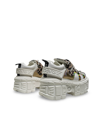 Subculture Leopard Print Lace-Up Platform Shoes【s0000017382】