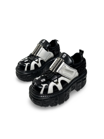Subculture Leopard Print Lace-Up Platform Shoes【s0000017382】