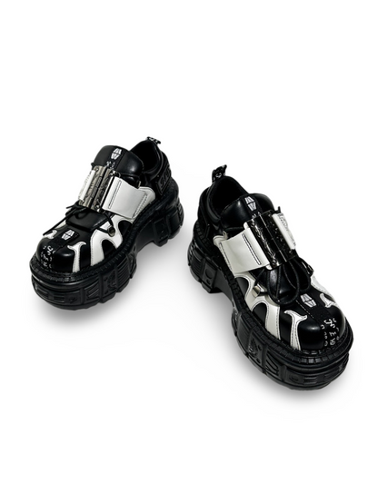Subculture Leopard Print Lace-Up Platform Shoes【s0000017382】