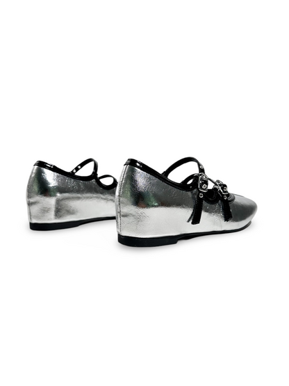 French Polka Dot Double Strap Mary Jane Shoes【s0000017387】