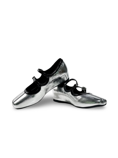 French Polka Dot Double Strap Mary Jane Shoes【s0000017387】
