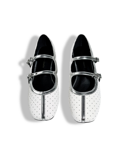 Polka Dot Flat Ballet Mary Jane Shoes【s0000017389】