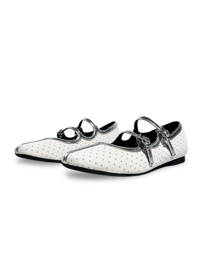 Polka Dot Flat Ballet Mary Jane Shoes【s0000017389】