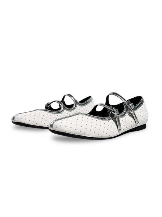 Polka Dot Flat Ballet Mary Jane Shoes【s0000017389】