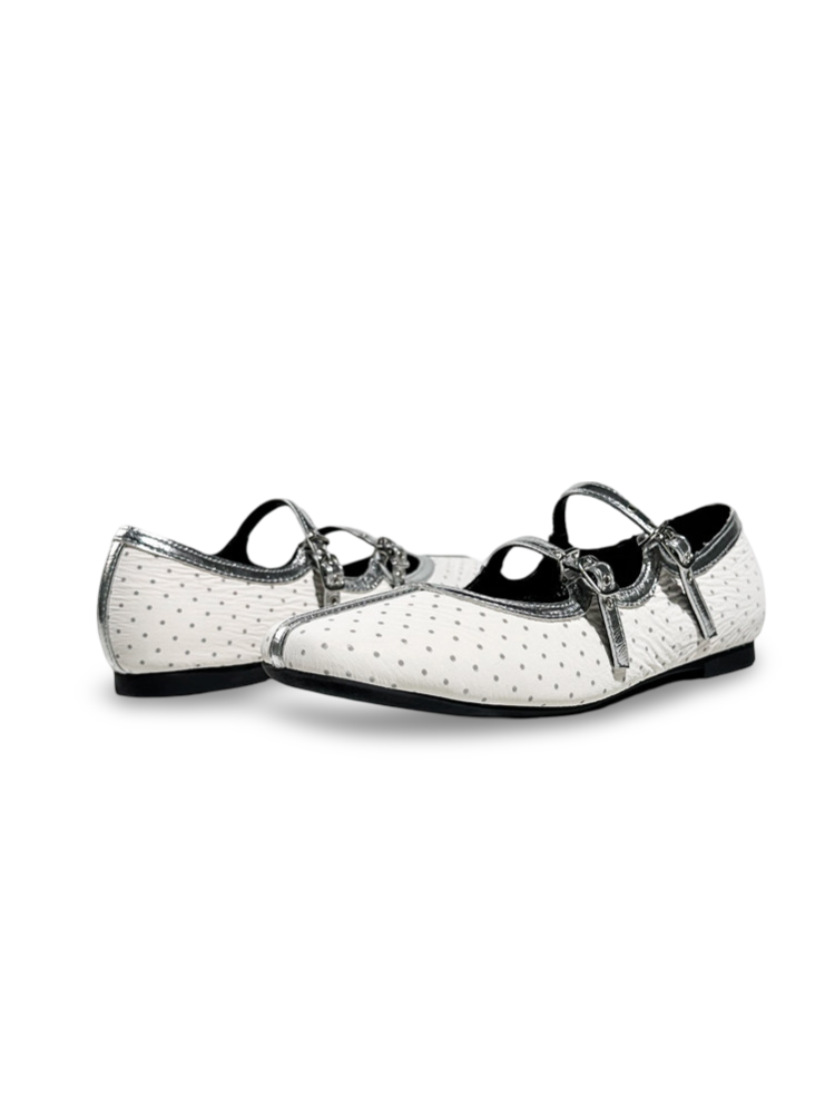 Polka Dot Flat Ballet Mary Jane Shoes【s0000017389】