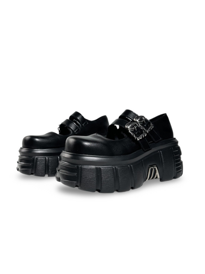 Spanish Trendy Heavy Industry Thick-Soled Platform Shoes【s0000017392】