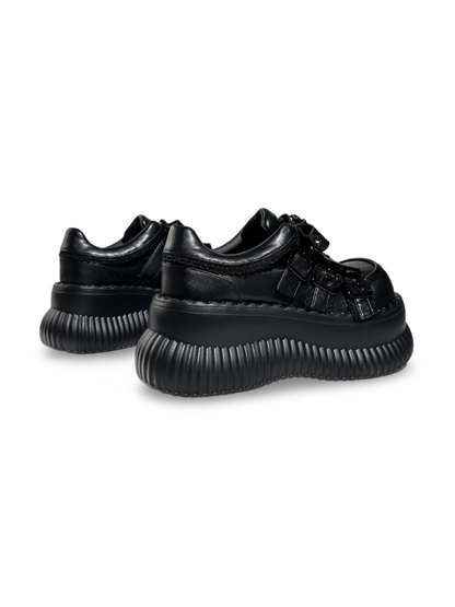Dark Heavy-Duty LoIita Gothic Punk Leather Platform Shoes【s0000017393】
