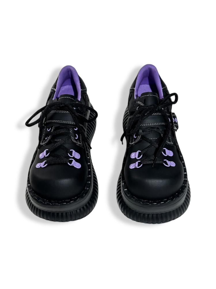 Purple Lining Height-Increasing Platform Shoes【s0000017394】