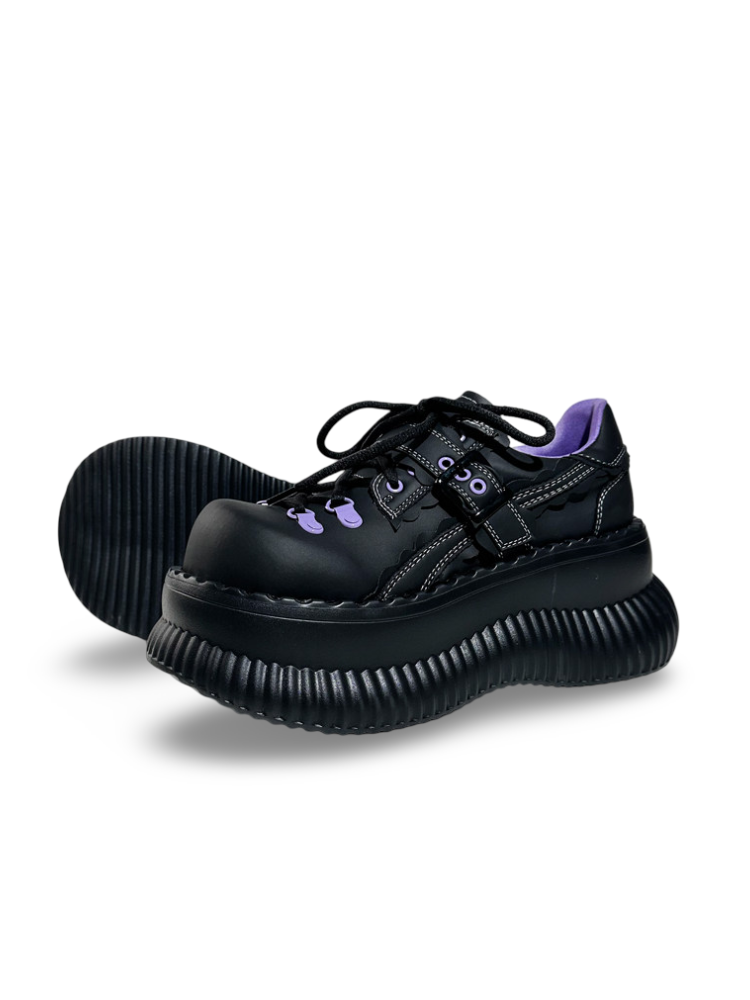 Purple Lining Height-Increasing Platform Shoes【s0000017394】