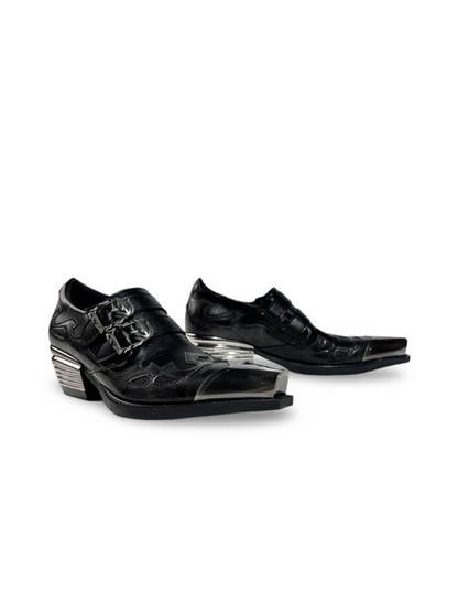 Unisex Heavy Metal Dark Industry Derby Leather Shoes【s0000017397】