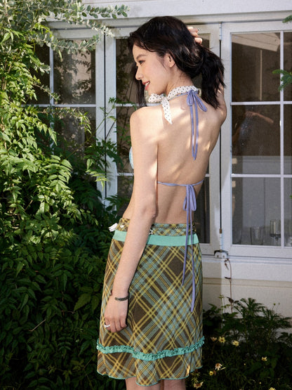 Henry-Collar Cover-Up T-Shirts & Sea Print Bikini【s0000017556】