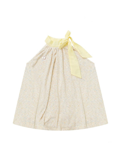 Butterfly Halter Bow Sleeveless Tops【s0000017570】