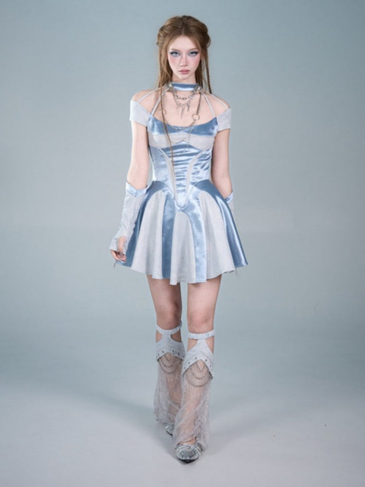 Y2Kl Ballet-Style Rhinestone Lace Chain Stacked Leg Sleeves Sock Covers【s0000017597】
