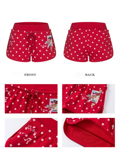 Summer Multicolor Beach Tight Polka Dot Leopard Print Shorts【s0000017612】