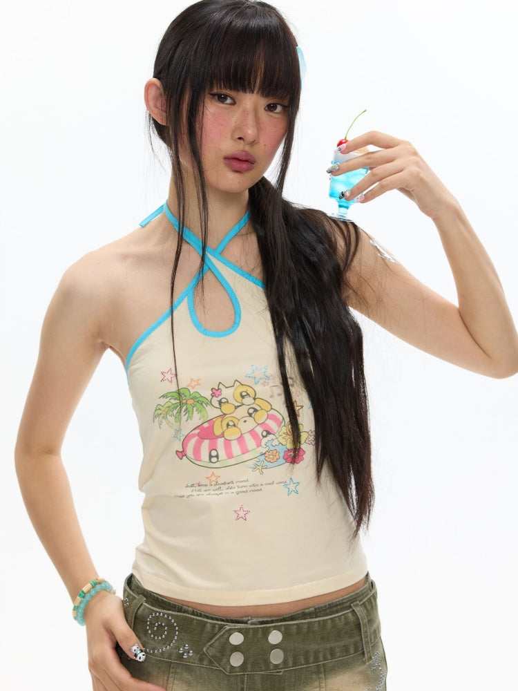 Summer Cross Tie Vest【s0000017625】
