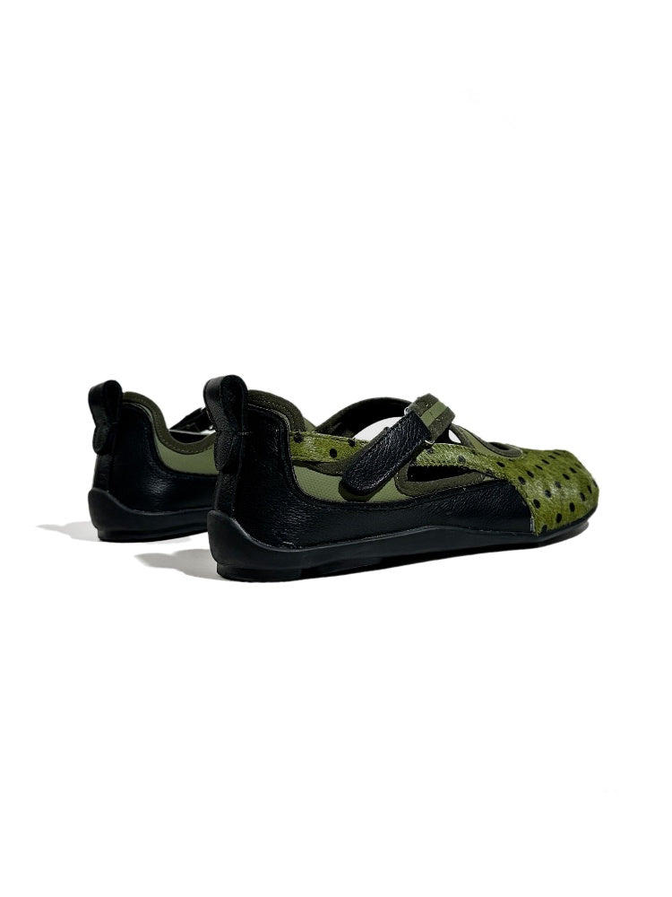 Horsehair Thin-Soled Shallow Mary Jane Flats Split-Toe Shoes【s0000017627】