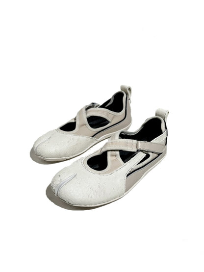 Horsehair Thin-Soled Shallow Mary Jane Flats Split-Toe Shoes【s0000017627】