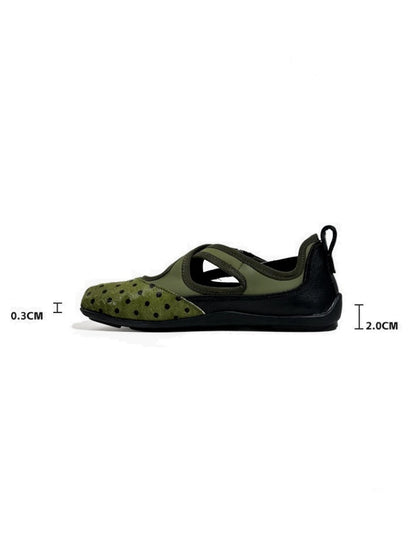 Horsehair Thin-Soled Shallow Mary Jane Flats Split-Toe Shoes【s0000017627】