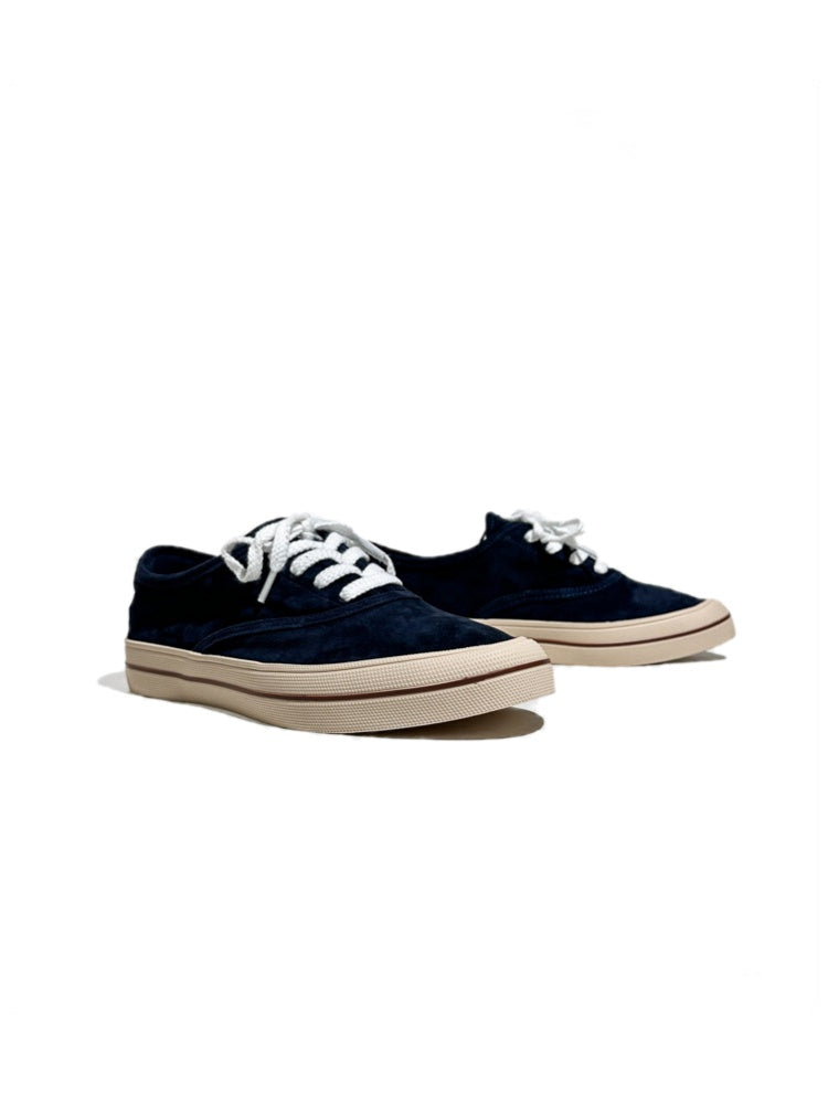 Genuine Leather Lace-Up Block Training Casual Sneakers【s0000017628】