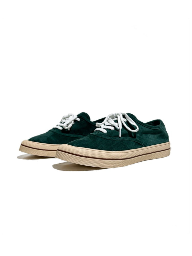 Genuine Leather Lace-Up Block Training Casual Sneakers【s0000017628】