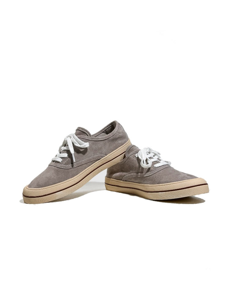 Genuine Leather Lace-Up Block Training Casual Sneakers【s0000017628】