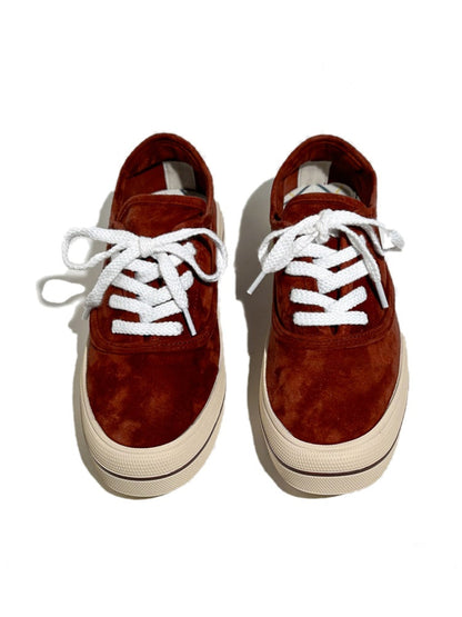 Genuine Leather Lace-Up Block Training Casual Sneakers【s0000017628】