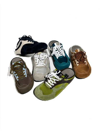 Closed-Toe Slippers Mesh Breathable Thick-Soled Lace-Up Birkenstock Shoes【s0000017629】