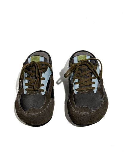 Closed-Toe Slippers Mesh Breathable Thick-Soled Lace-Up Birkenstock Shoes【s0000017629】