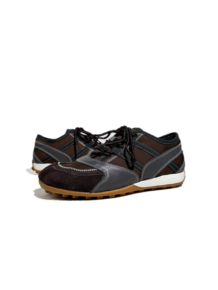 Genuine Leather Patchwork Split-Toe Thin-Soled Lace-Up Mary Jane Shoes【s0000017631】