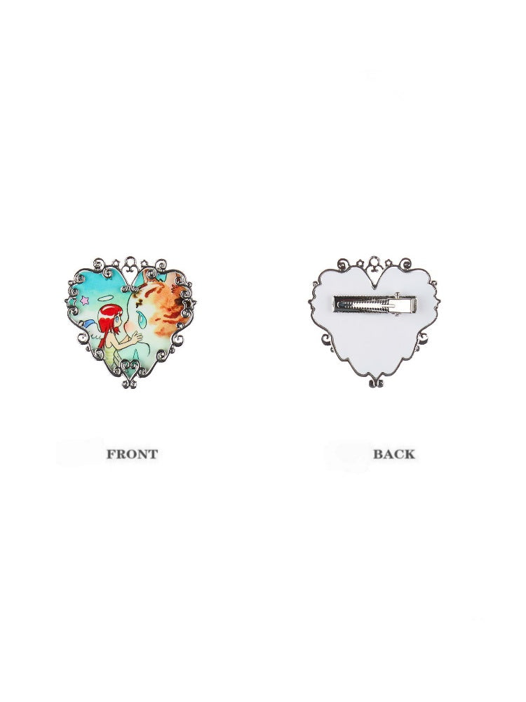 Heart Hollow Metal Carved Hairpin【s0000017785】