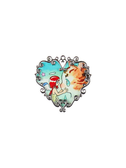 Heart Hollow Metal Carved Hairpin【s0000017785】