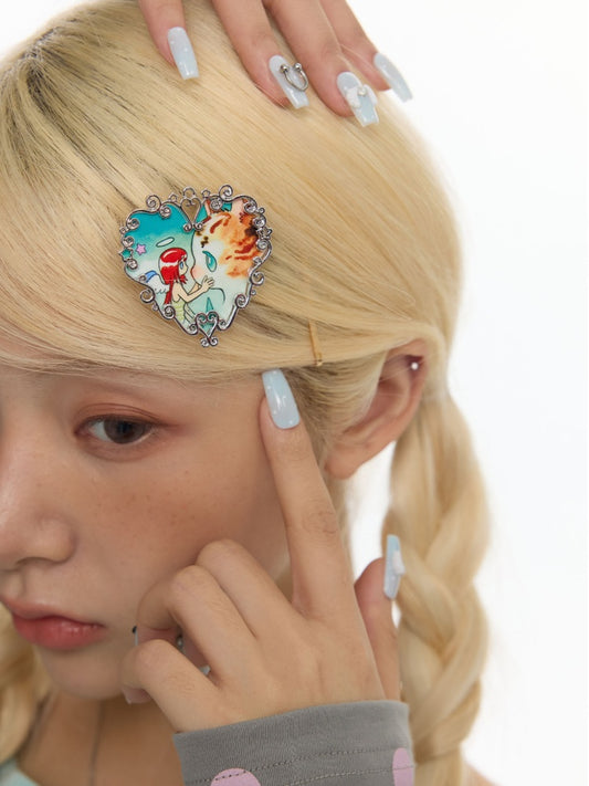 Heart Hollow Metal Carved Hairpin【s0000017785】