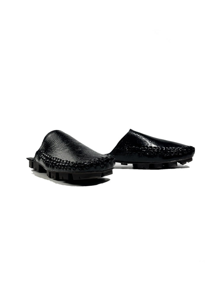 Closed-Toe Genuine Leather Mule Shoes【s0000017792】