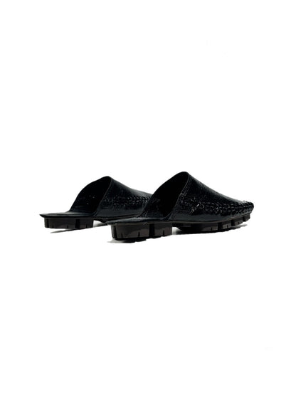 Closed-Toe Genuine Leather Mule Shoes【s0000017792】