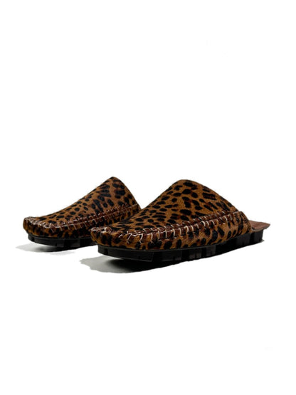 Closed-Toe Genuine Leather Mule Shoes【s0000017792】