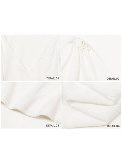Feather Cool Slim Versatile Short-Sleeved Cape Mini T-Shirt【s0000017807】