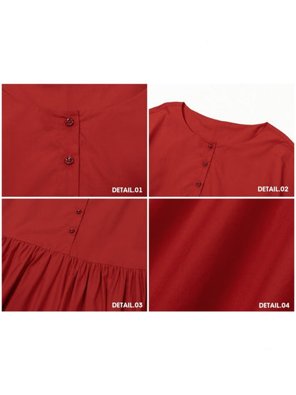 Cherry Juice 100% Comfortable Cotton Loose Freedom French Gentle Doll Dress【s0000017811】