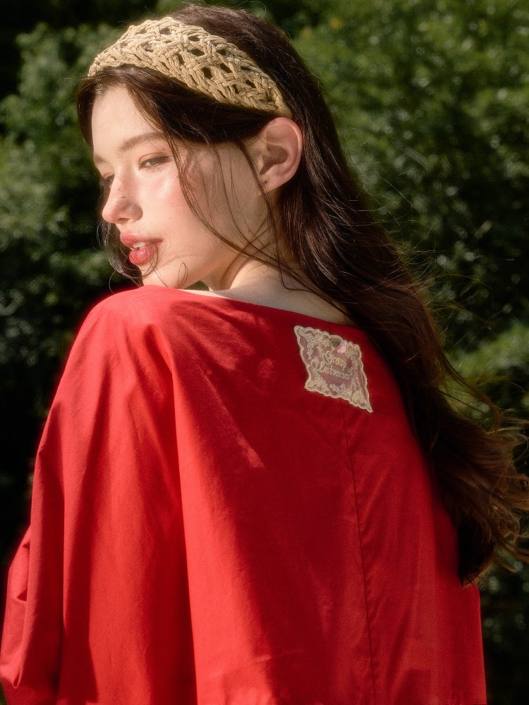 Cherry Juice 100% Comfortable Cotton Loose Freedom French Gentle Doll Dress【s0000017811】