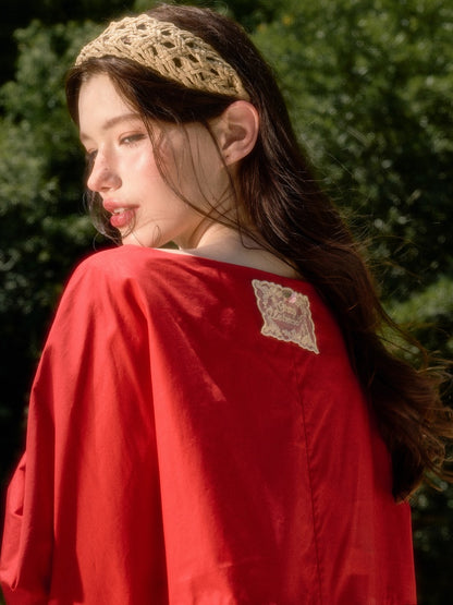 Cherry Juice 100% Comfortable Cotton Loose Freedom French Gentle Doll Dress【s0000017811】
