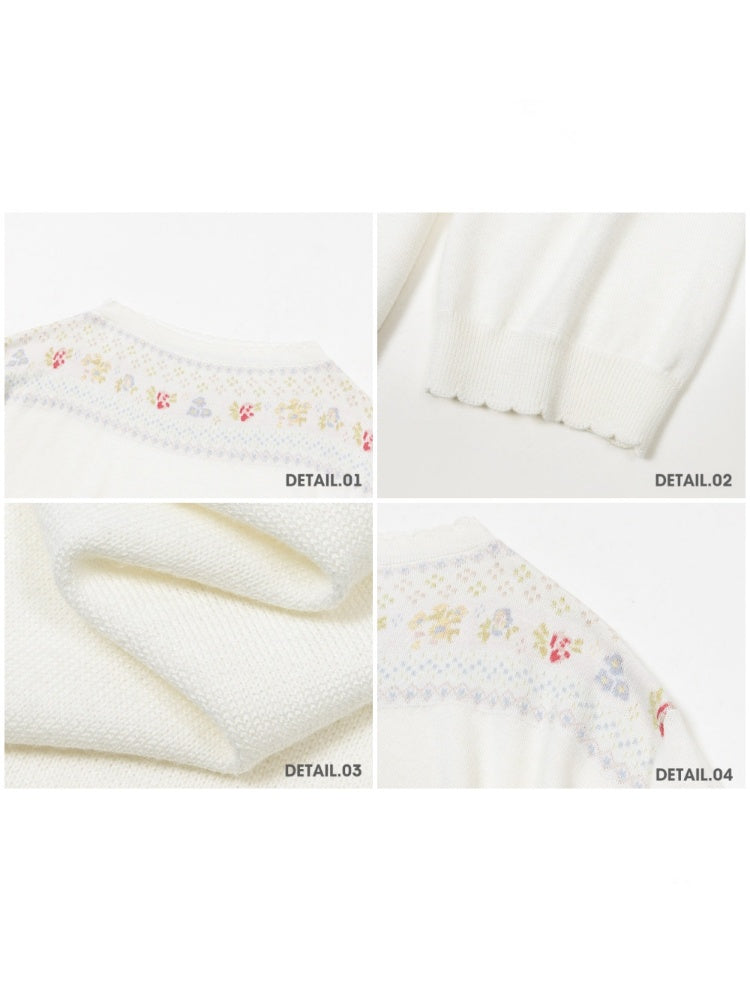 Apple Blossom Cooling Wool Strapless Sun Protection Shirt Worry Design Two-Piece Set【s0000017812】