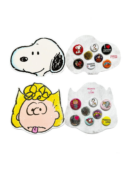 1JINN STUDIO × Snoopy Co-Branded Retro Tattoo Badge Set【s0000017814】